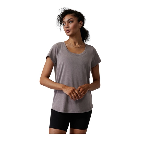 Athleta Tops - Athleta T-Shirt - Loose fit Stratus II Grey Heather XL